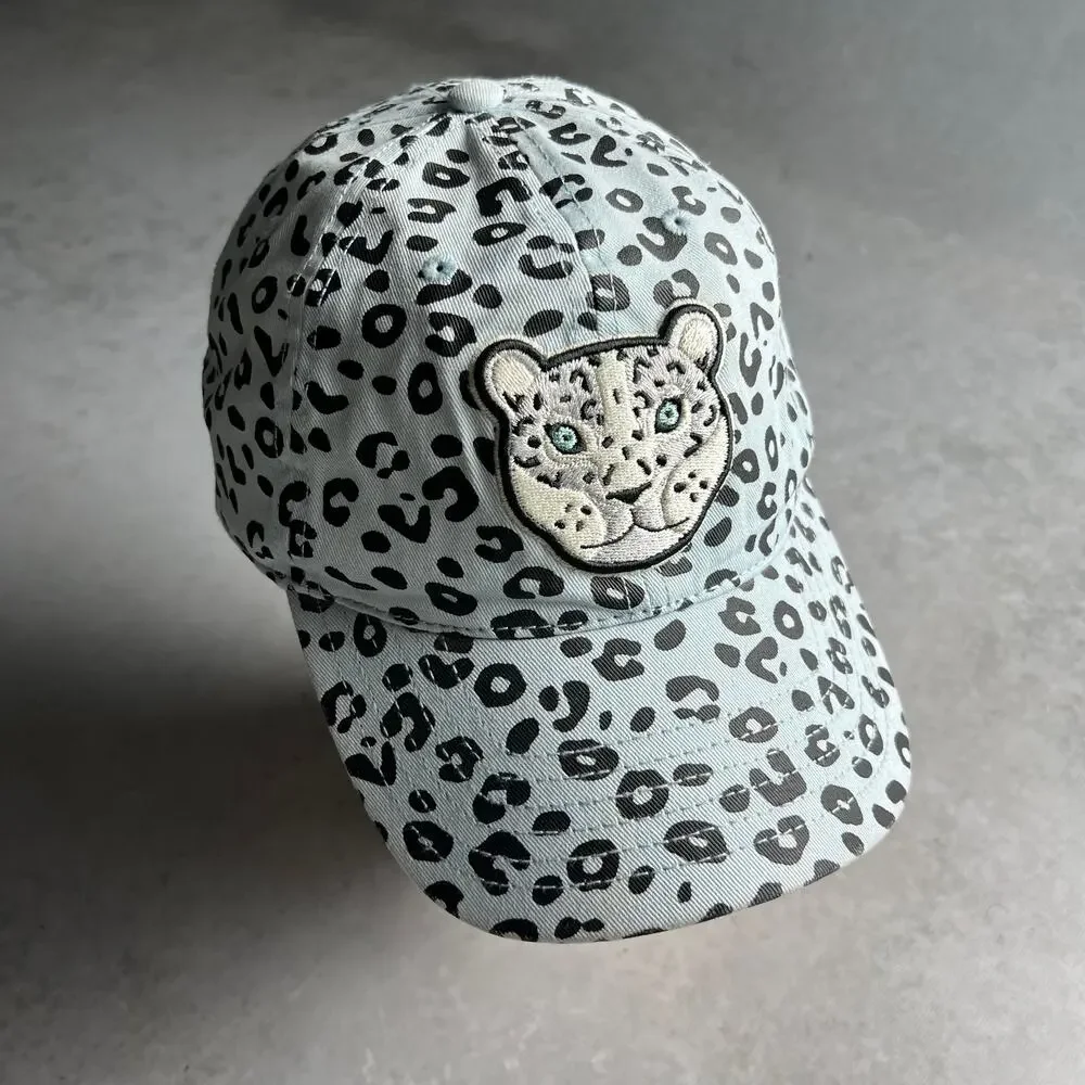 Explore By Lids Light Blue Adjustable Snow Leopard Baseball Cap
